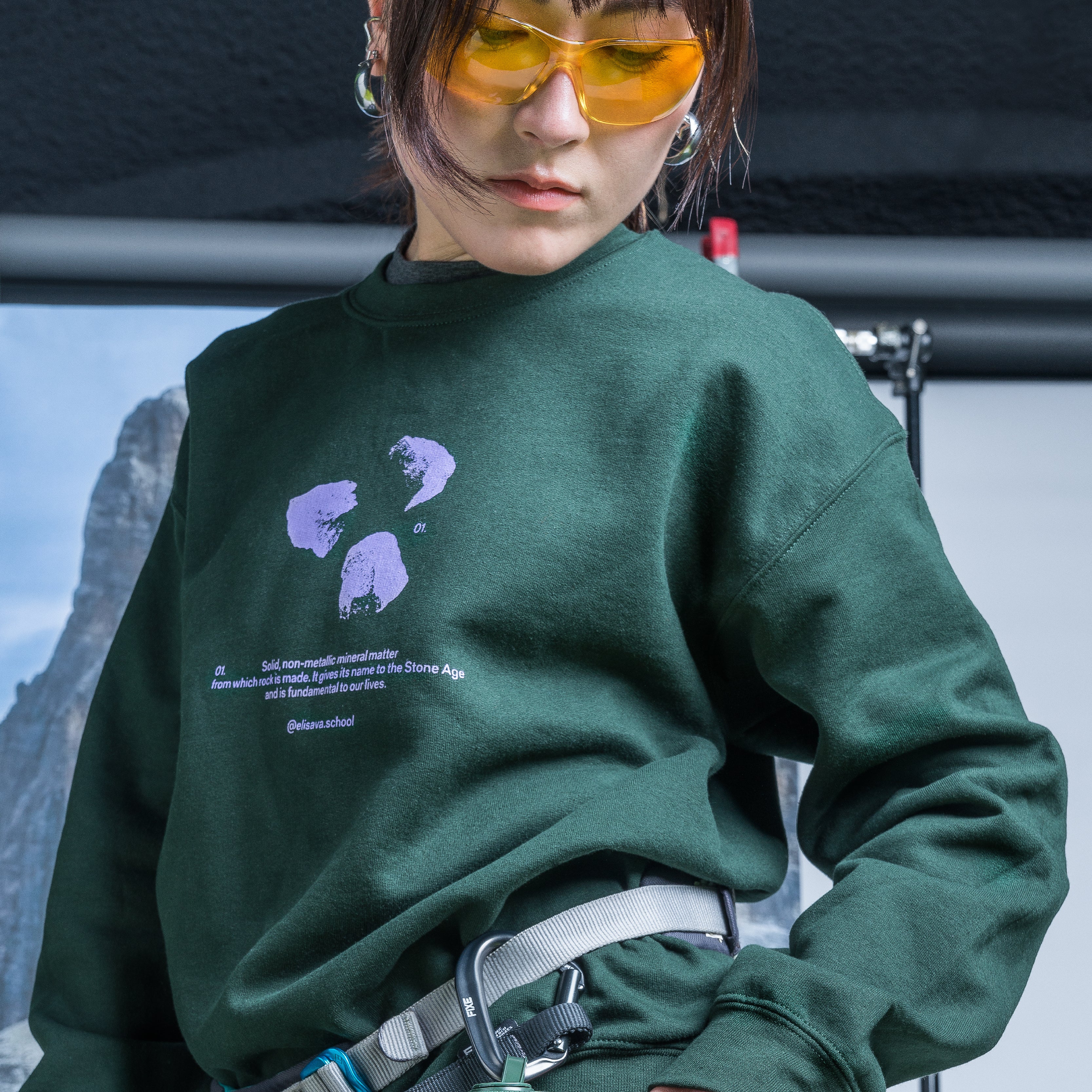 Sweatshirt Green Illustration