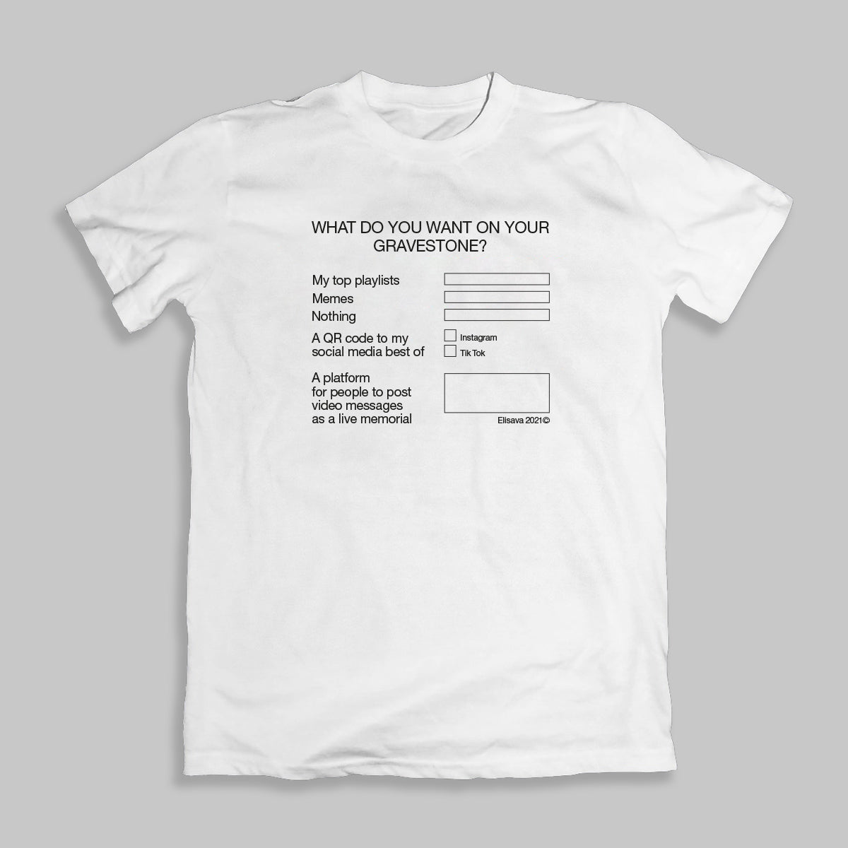 T-shirt Gravestone