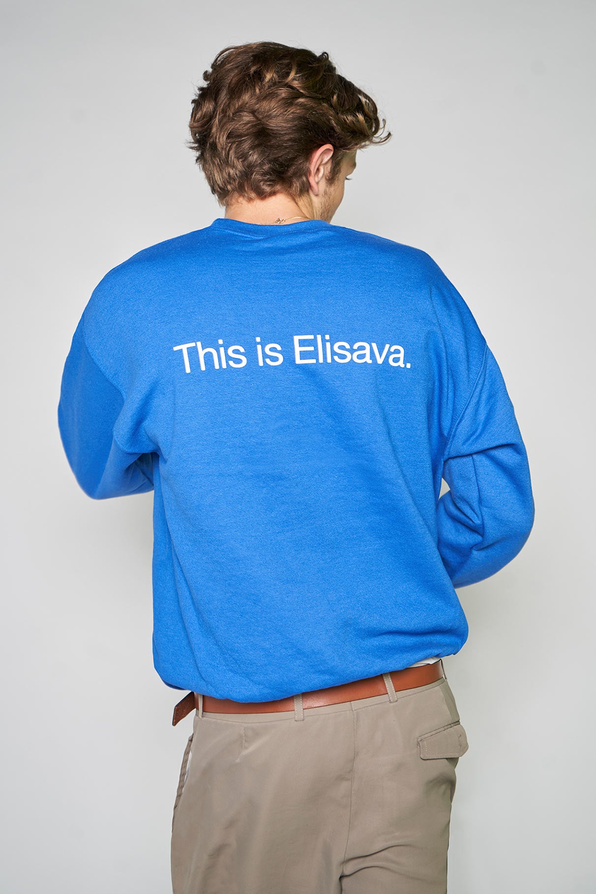 Sweatshirt Blue Text